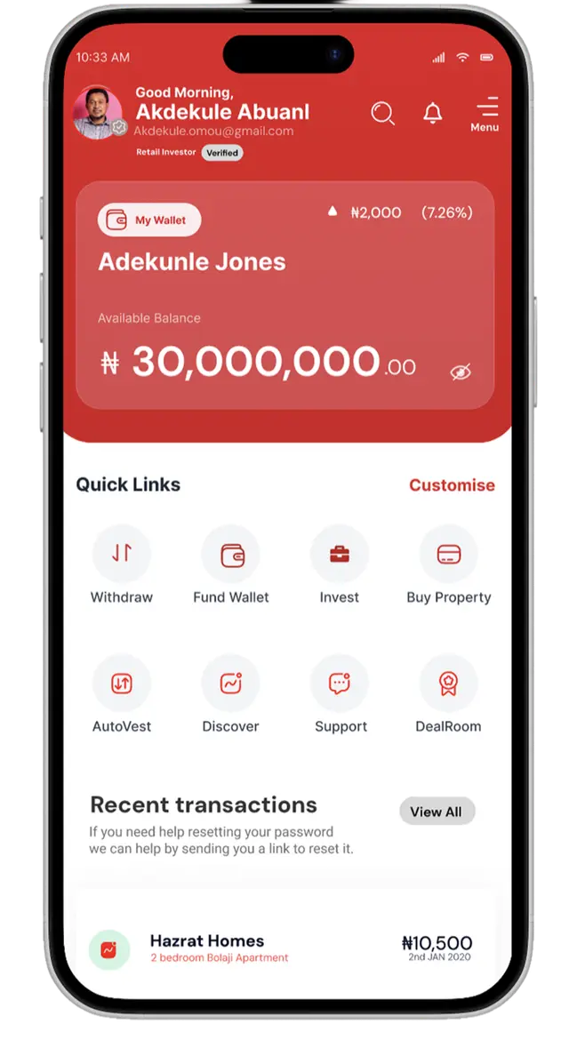 A Kemafy-built mobile app on a smartphone