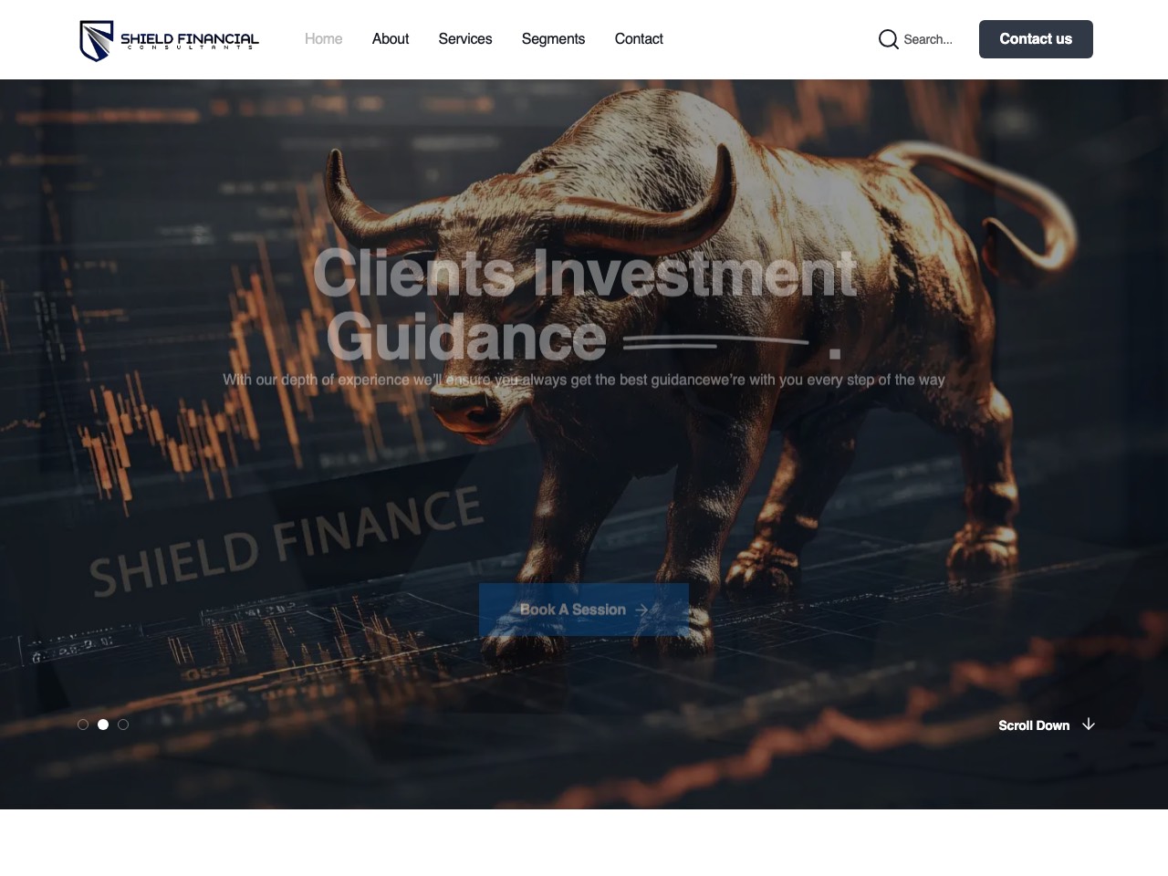 Shield Finance website