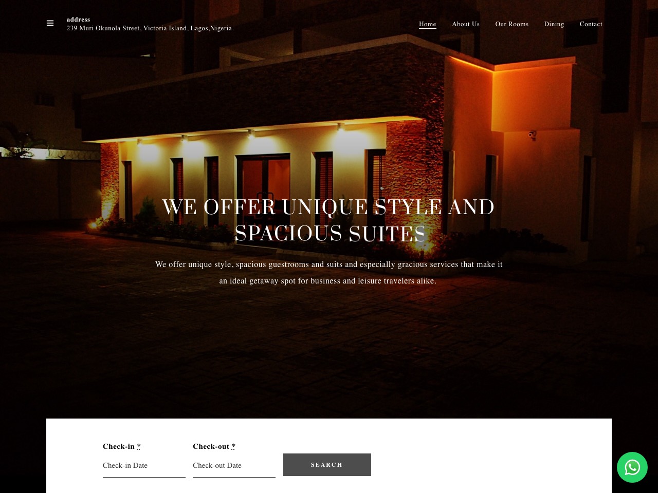 SS Hotels & Suites website
